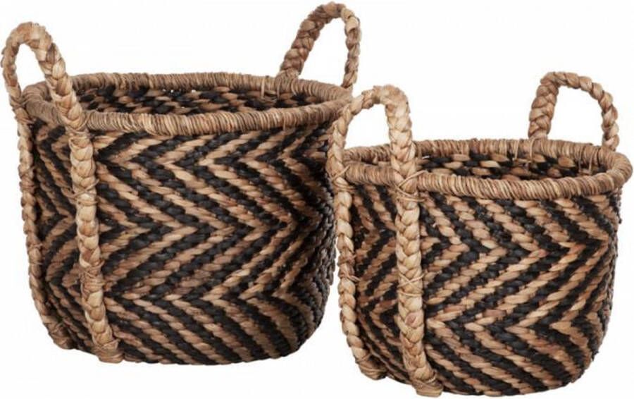 MUST Living Mand 'Basket' Rond XL Set van 2 stuks