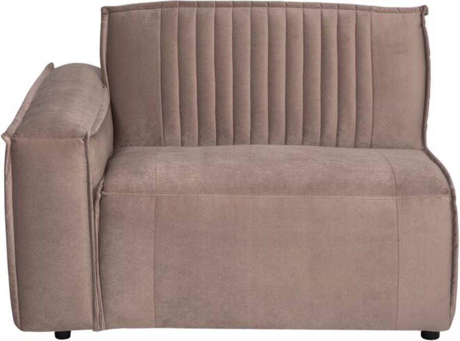 Must Living Sofa element Rally 1 arm left 76x110x92 cm velvet taupe