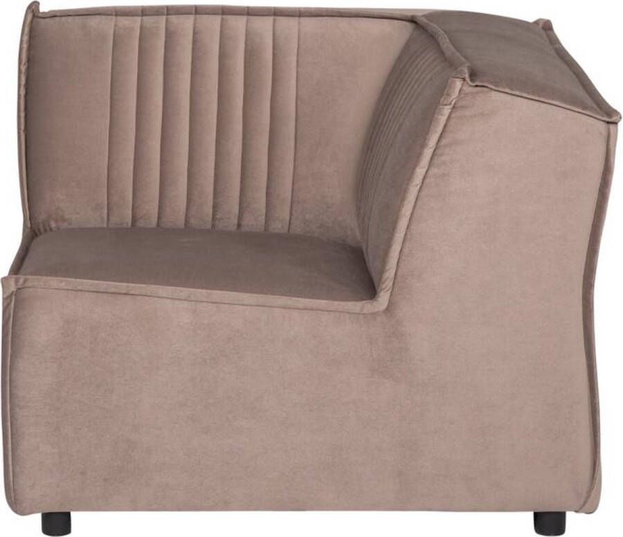 Must Living Sofa element Rally corner 76x90x90 cm velvet taupe