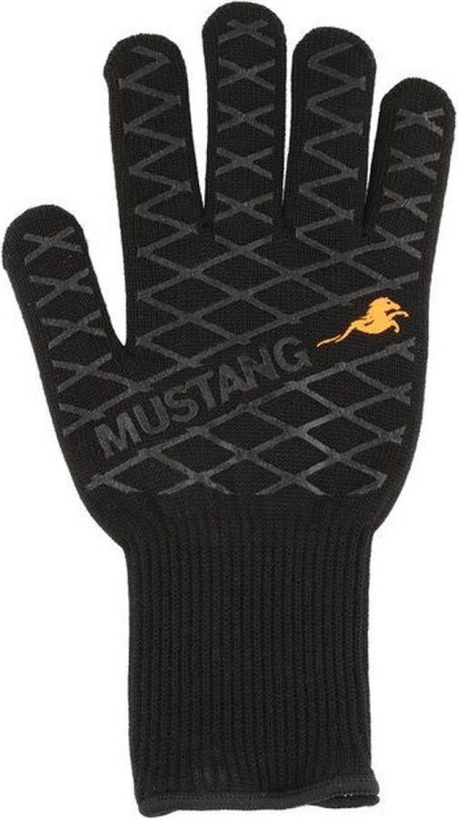 Mustang Barbecue handschoenen Aramide Hittebestendig Barbecue Zwart Hittebestendigheid 350 graden 100% Katoen