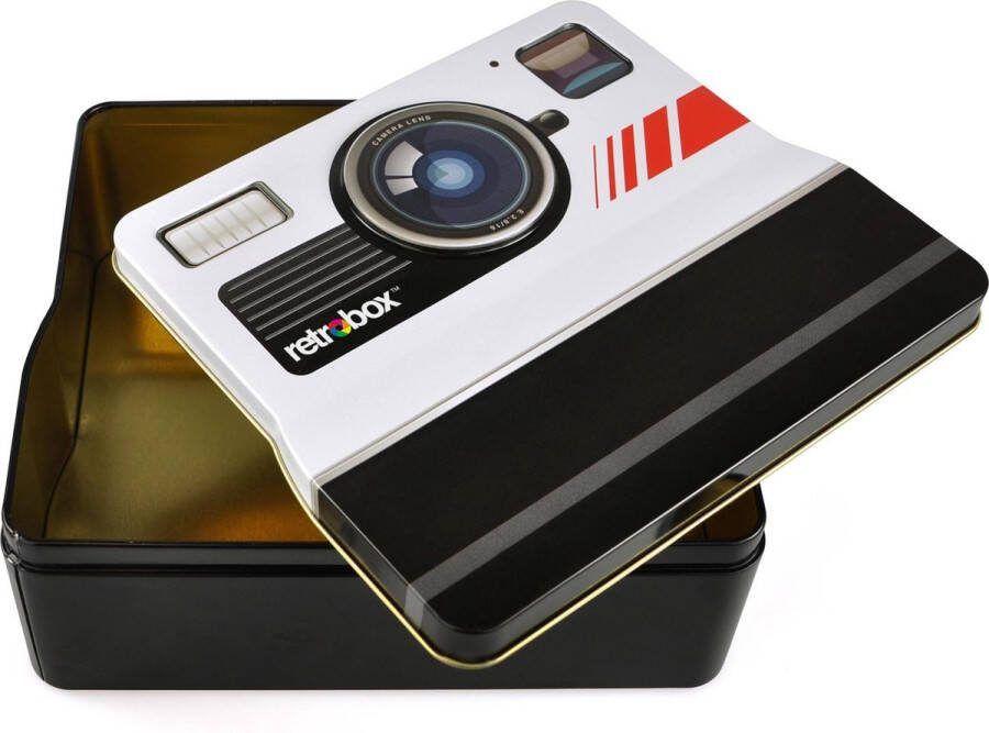 Mustard Desktop Koektrommel Retrobox Wit zwart