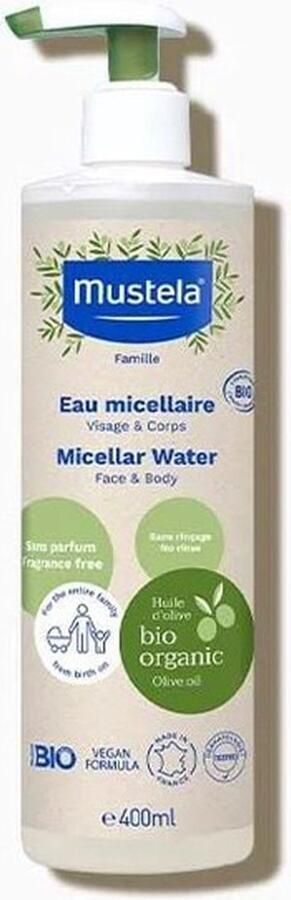 Mustela Micellair Water Bio Bebé Bio 400 ml