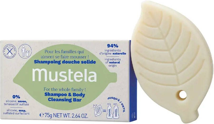 Mustela Shampoo & Body Cleansing Bar shampoo 75g