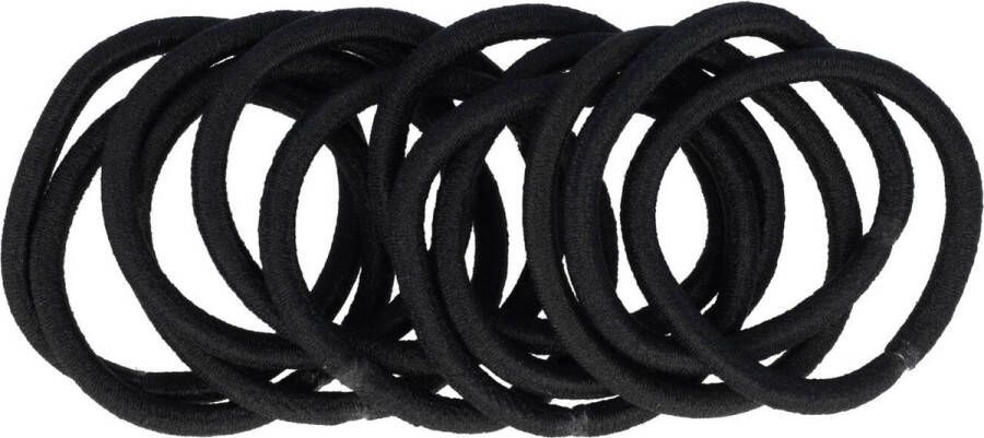 MustHaves Haarelastieken Endless 12 Stuks Zwart Haar Elastiekjes Hair Accessoires Haarmode Hair Bands