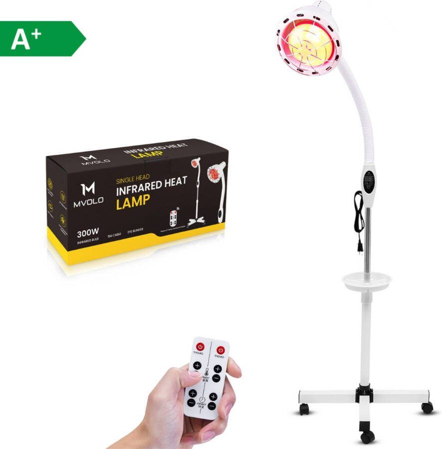 MVOLO Enkele Kop Infraroodlamp 300W Spieren & Gewrichten Rood Licht Pijnverlichting Warmtetherapie Collageen Fibromyalgie Lichttherapie