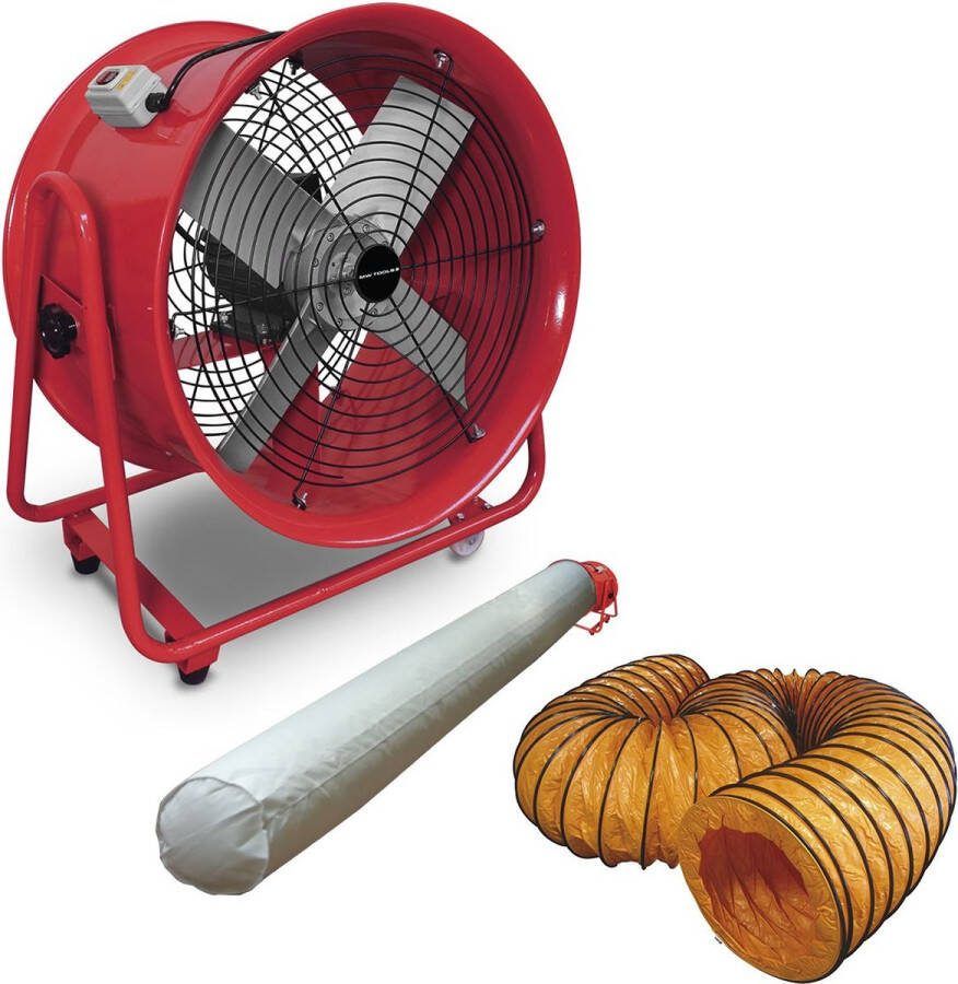 MW Tools Mobiele ventilator MV500R3 met slang en filterzak MV500R3SET