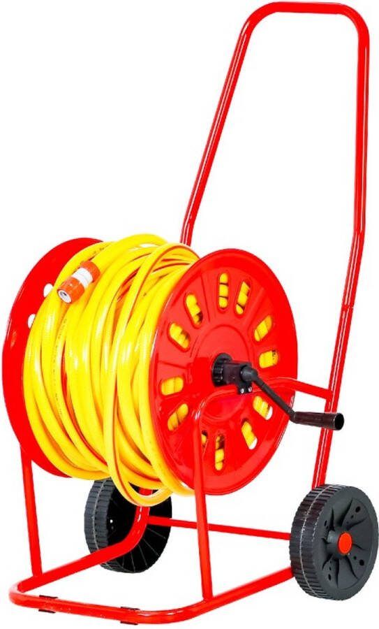 MW Tools Set slangenwagen ½” staal poederlak met waterslang Tricotop 50m MW-Tools HS12P