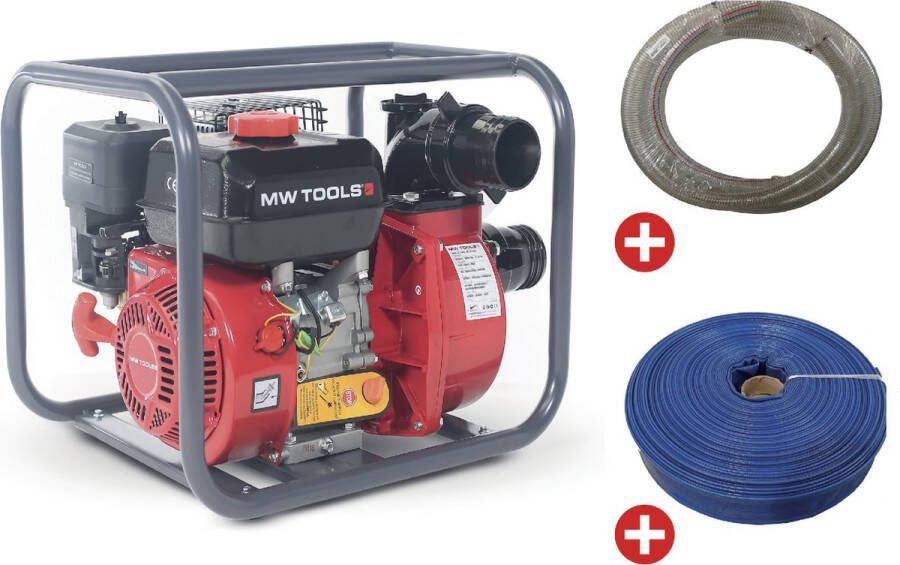 MW Tools Set waterpomp 3 + slangen 48.000 L u WP4800SET
