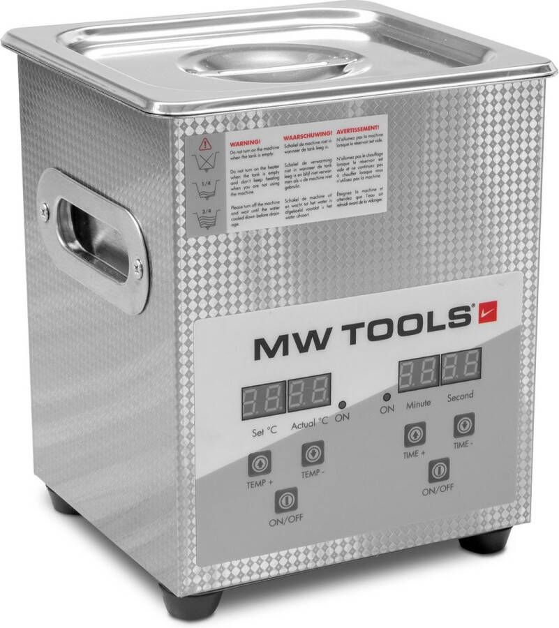 MW Tools Ultrasoonreiniger 2L 260W 150x135x100 UCC002