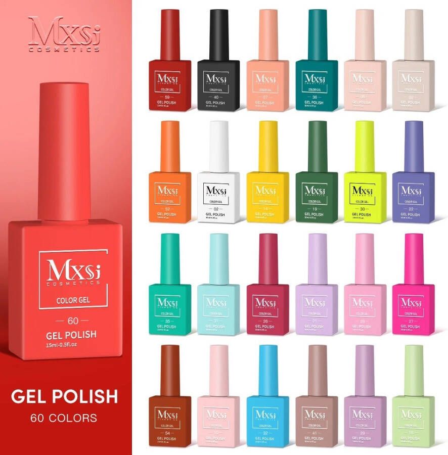 MXsj Cosmetics Nail polish set 4 verschillende kleuren Feestkleding