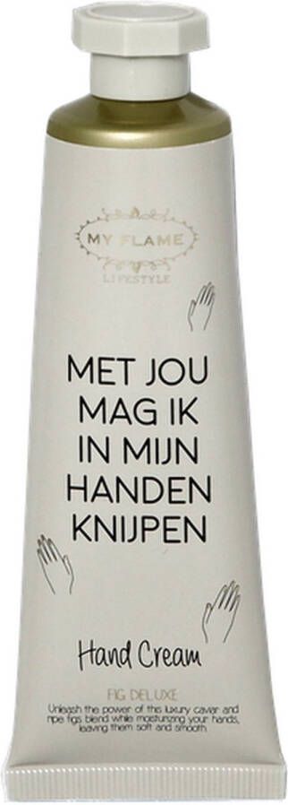 My Flame Lifestyle MY FLAME Vegan Handcrème Met jou mag ik in mijn handen knijpen Fig Deluxe 50 ml