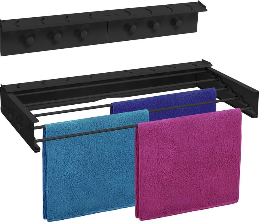My Green Deal Wanddroogrek Inklapbaar Wasrek Hangend Trapgat Hangdrookrek Drying Rack Laundry