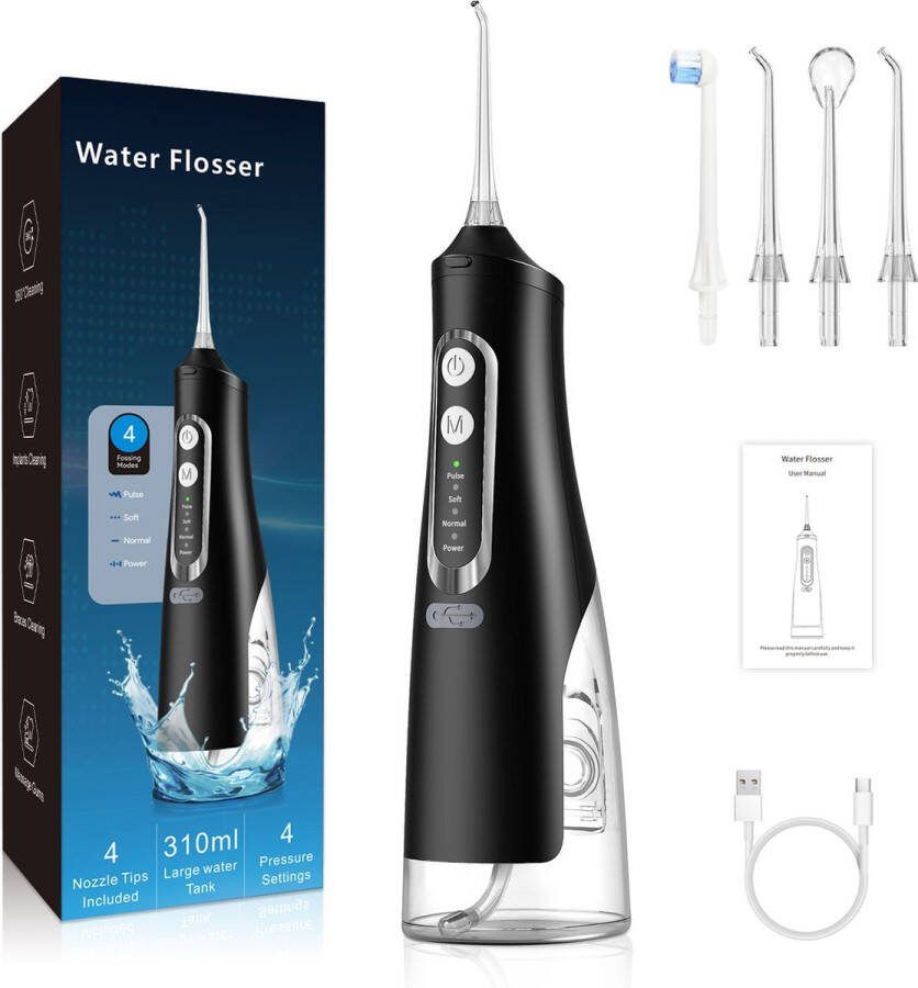My Green Deal Waterflosser Draadloos Elektrische Tandenflosser- Monddouche Mondverzorging Flosapparaten Tongreiniger
