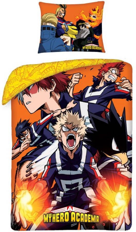 SimbaShop My Hero Academia Dekbedovertrek Heroes Rising Eenpersoons 140 x 200 cm Katoen