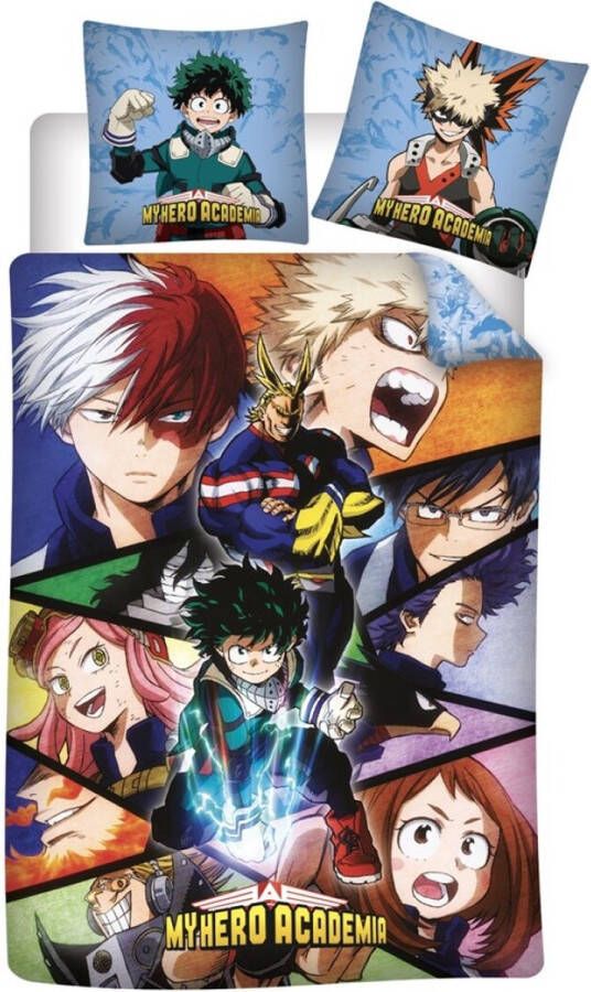 My Hero Academia Dekbedovertrek Quirk Eenpersoons 140 x 200 cm Polyester