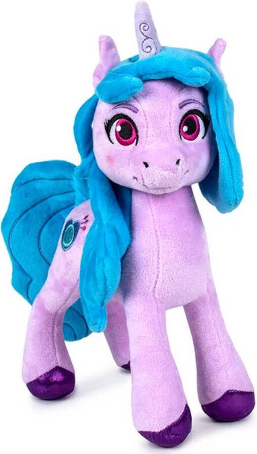 My Little Pony Izzy Moonbow – Pluche Knuffel 25 cm {Speelgoed Knuffeldier voor kinderen jongens meisjes : Een nieuwe generatie Bekend van Netflix Pipp Petals Zipp Storm Sunny Starscout Izzy Moonbow Hitch Trailblazer}