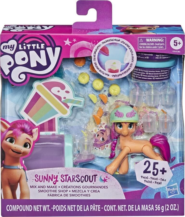 My Little Pony Speelset Smoothie Shop Sunny Starscout 30-delig