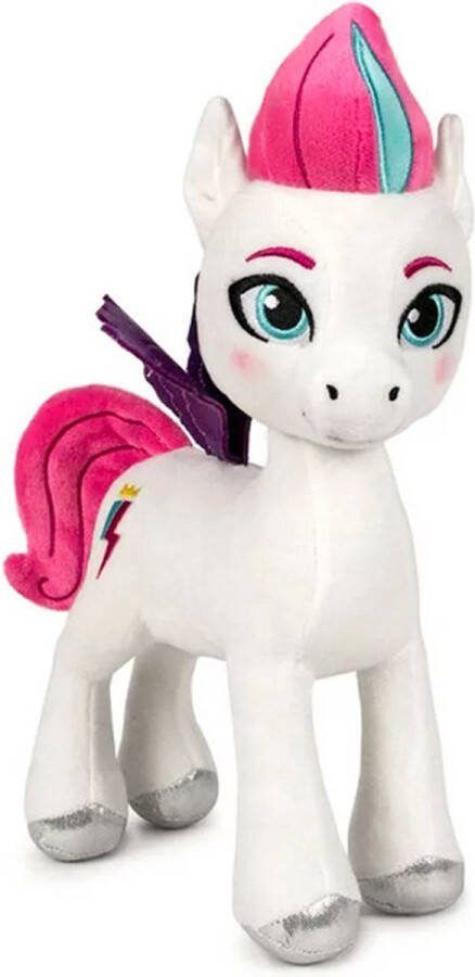 My Little Pony Zipp Storm – Pluche Knuffel 28 cm {Speelgoed Knuffeldier voor kinderen jongens meisjes : Een nieuwe generatie Bekend van Netflix Pipp Petals Zipp Storm Sunny Starscout Izzy Moonbow Hitch Trailblazer}