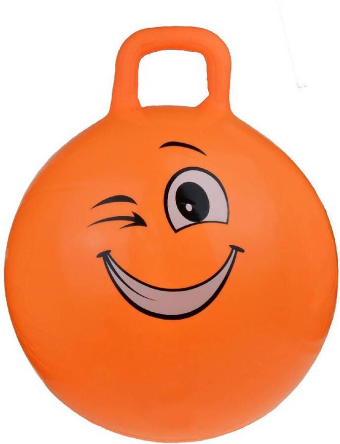 My Skippy Buddy Skippybal smiley voor kinderen oranje 55 cm Zomer buiten speelgoed