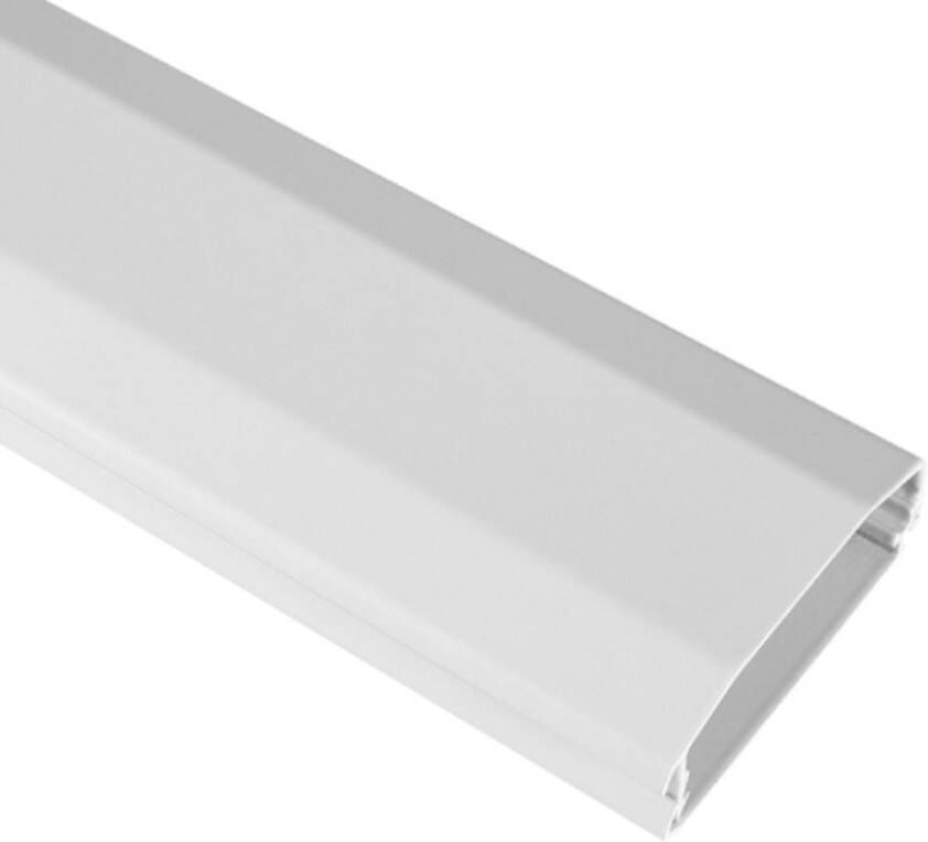 My Wall Aluminium Kabelgoot 60 mm 20 mm Vouw- en kliksysteem 1 meter Wit