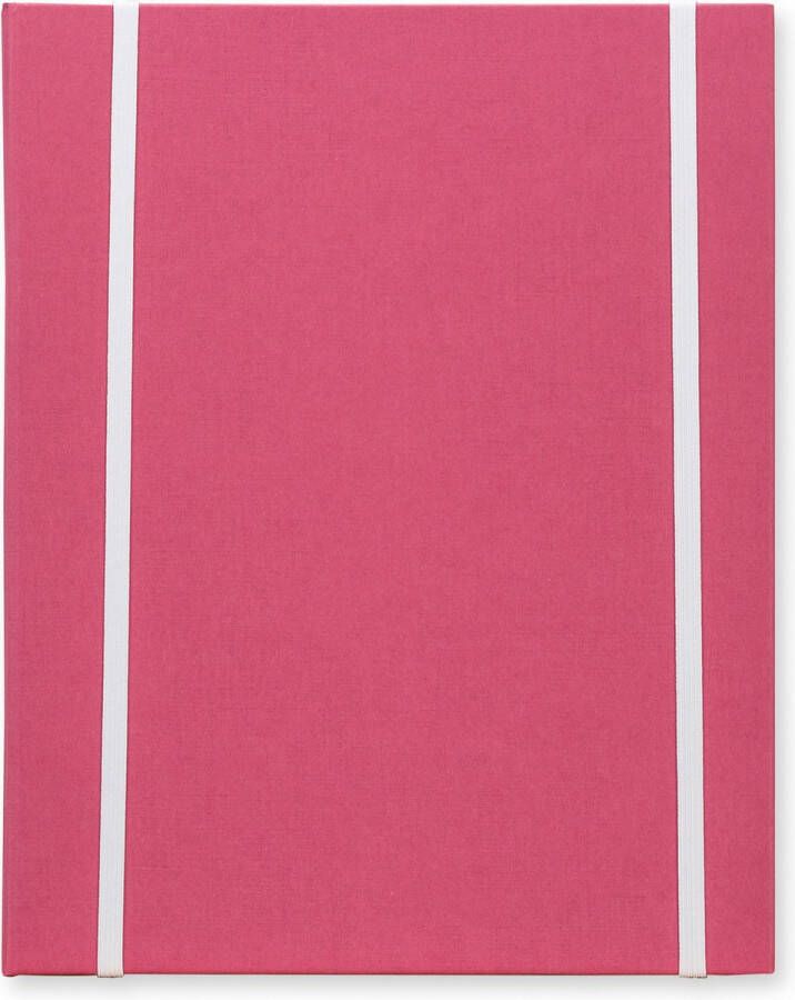 MyArtBook MyArt Book Kunstenaarsmap ringband A5 kleur oud roze met 1x 6 rings O-Mechaniek en 2 elastieken