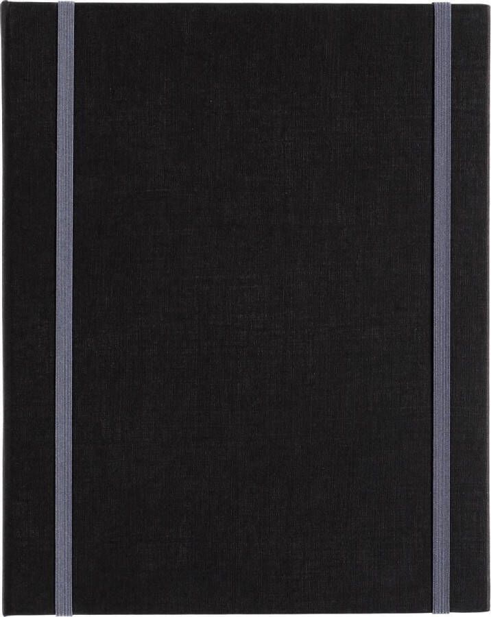 MyArtBook MyArt Book Kunstenaarsmap ringband A5 kleur zwart met 1x 6 rings O-Mechaniek en 2 elastieken