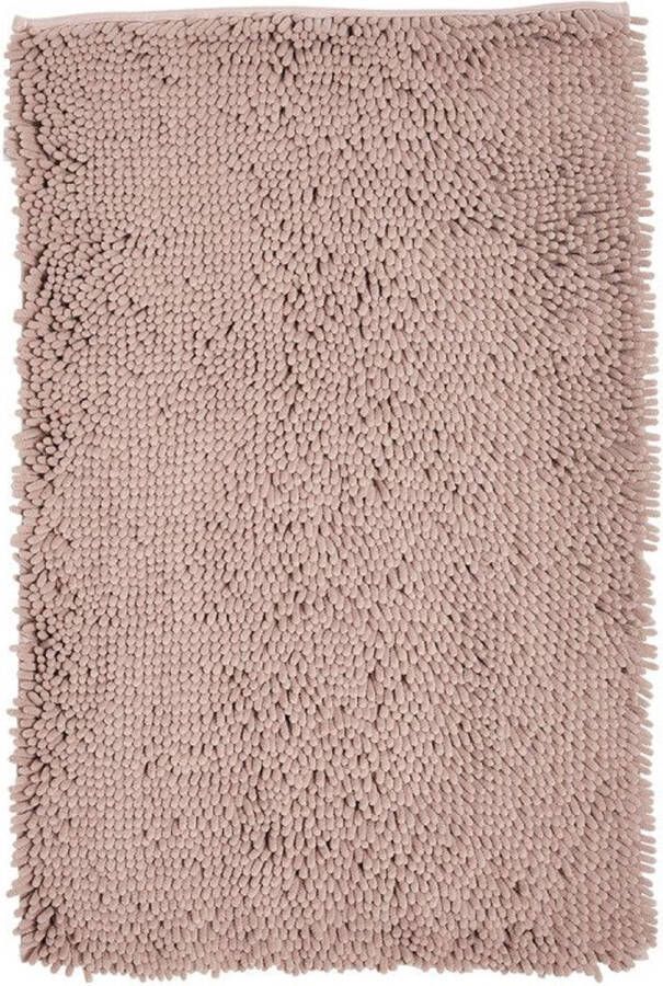 MYC Home Linens MHL Badmat Sevilla roze Antislip Absorberend Hoogpolig Douchemat Badkleed Polyester 50x80 cm