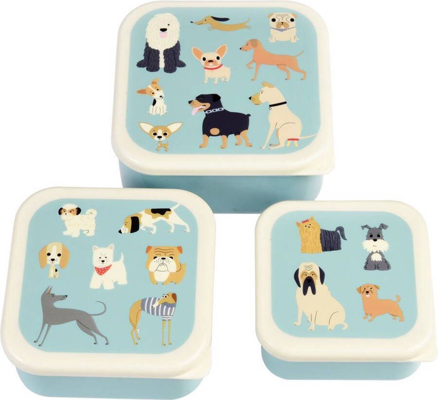 MyDogGifts Honden Bewaardoosjes voor Kinderen Multifunctioneel Set van 3 Verschillende Maten