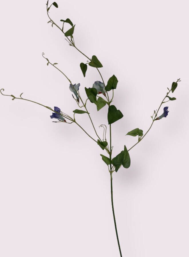 Myflowers b.v. Zijden kunstbloem Klokbloem Blauw Lengte 90 centimeter