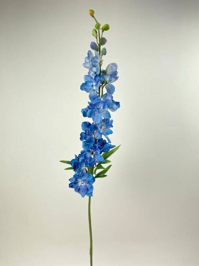 Myflowers b.v. Zijden kunstbloem Ridderspoor Blauw Lengte 91 centimeter