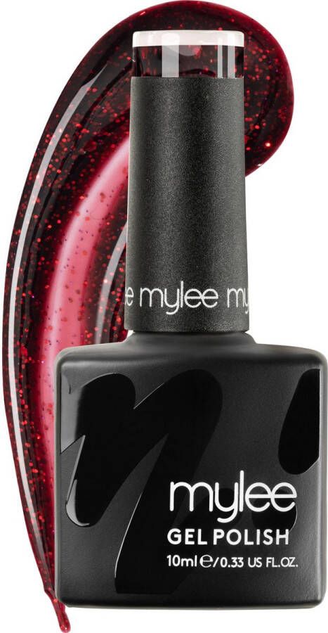 Mylee Gel Nagellak 10ml [Paint The Town] UV LED Gellak Nail Art Manicure Pedicure Professioneel & Thuisgebruik [Fine Glitters Range] Langdurig en gemakkelijk aan te brengen