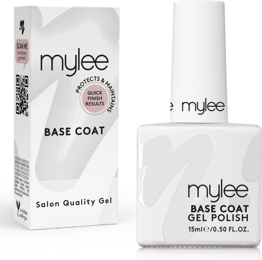 Mylee Gel-Nagellak Base Coat 15ml UV LED Nail Art Manicure Pedicure voor professioneel & thuisgebruik Langdurig en gemakkelijk aan te brengen