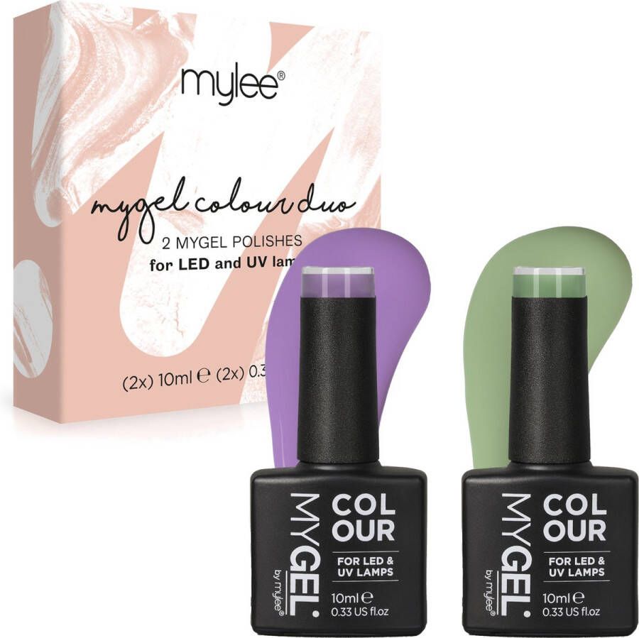 Mylee Gel Nagellak Set 2x10ml [Sage Advice] UV LED Gellak Nail Art Manicure Pedicure Professioneel & Thuisgebruik Langdurig en gemakkelijk aan te brengen