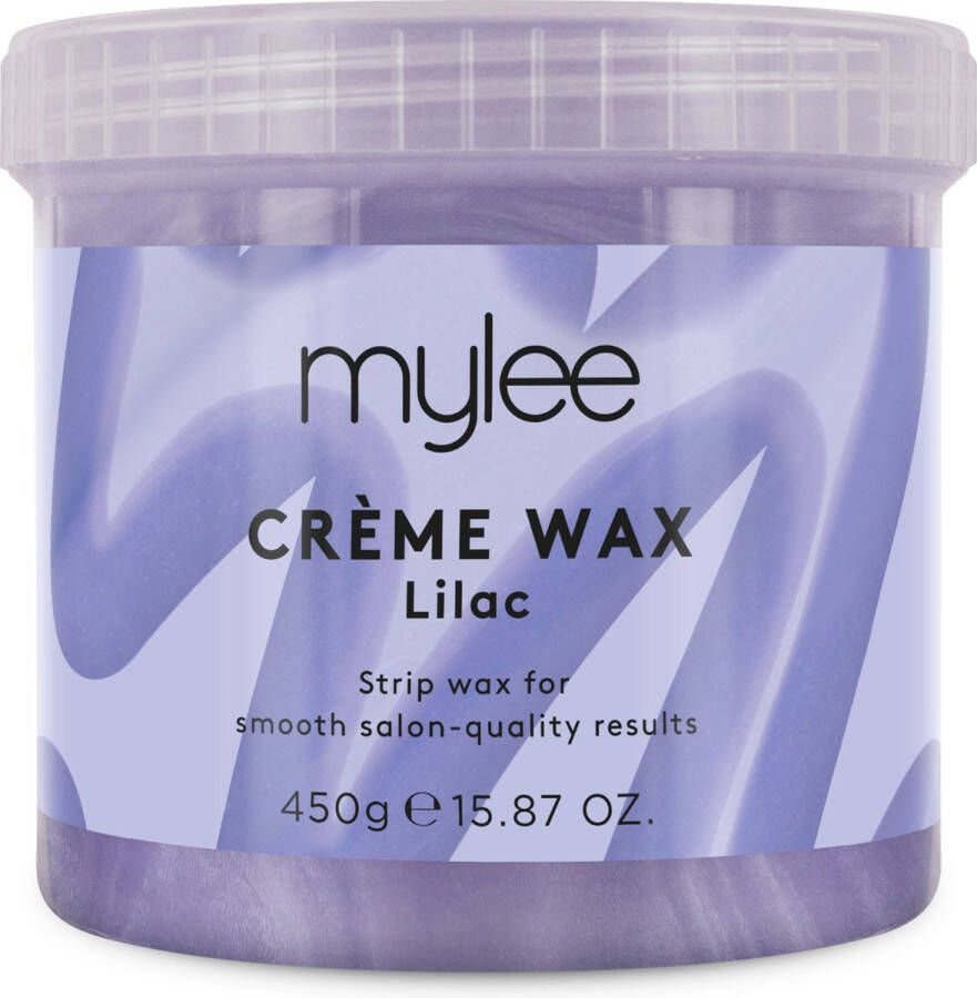 Mylee Lila Zachte Crème Wax voor gevoelige huid 450 g magnetron- en wasverwarming vriendelijk ideaal voor alle lichaamsoppervlak koppige grove ontharing