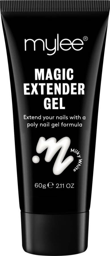 Mylee Magic Extender Gel 60g [Milky White] – Long Lasting Wear Natuurlijke Look Nagel Verlenging Gel voor Beginners & Salon Professionals Acryl nagel verdikkende builder gel Nail Art