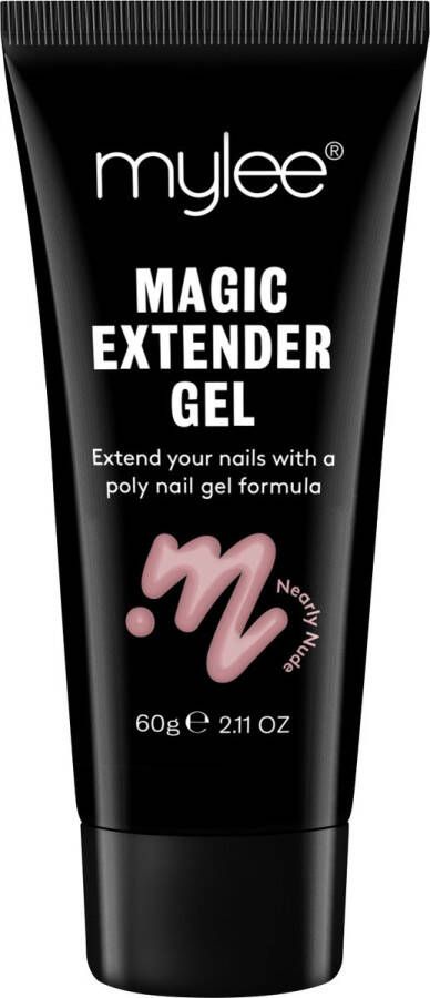 Mylee Magic Extender Gel 60g [Nearly Nude] – Long Lasting Wear Natuurlijke Look Nagel Verlenging Gel voor Beginners & Salon Professionals Acryl nagel verdikkende builder gel Nail Art