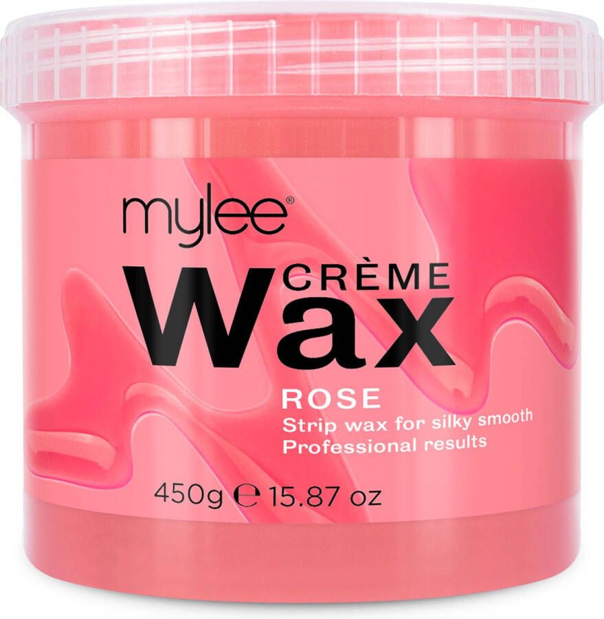 Mylee Roos Zachte Crème Wax voor gevoelige huid 450 g magnetron- en wasverwarmingsvriendelijk ideaal voor alle lichaamsoppervlak koppige grove ontharing