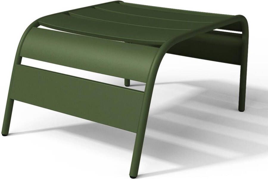 MYLIA Metalen voetenbank Kaki MIRMANDE L 50 cm x H 33 cm x D 61.5 cm