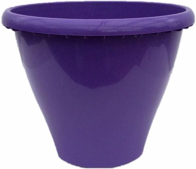 MyPalmShop.nl Balkon Bloempot Balkonbak ø 27cm Paars 3 Stuks