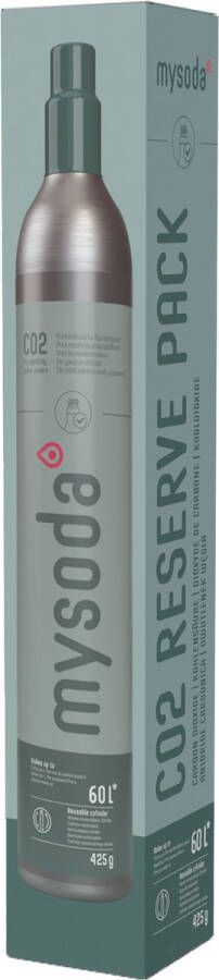 Mysoda Co2 cilinder- 60L geschikt voor bijna alle bruiswatertoestellen incl Sodastream** & Lunavida & Brita