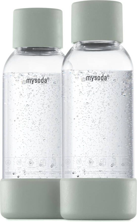Mysoda Set van 2 herbruikbare flessen van 0.5 liter Pigeon Geschikt voor apparaten