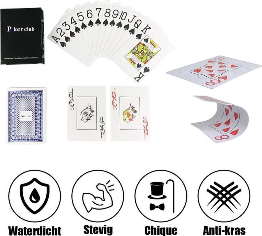 Mystand Luxe Speelkaarten Waterdicht Special Edition Pokerkaarten Poker Kaartspel Spel Kaarten Wit