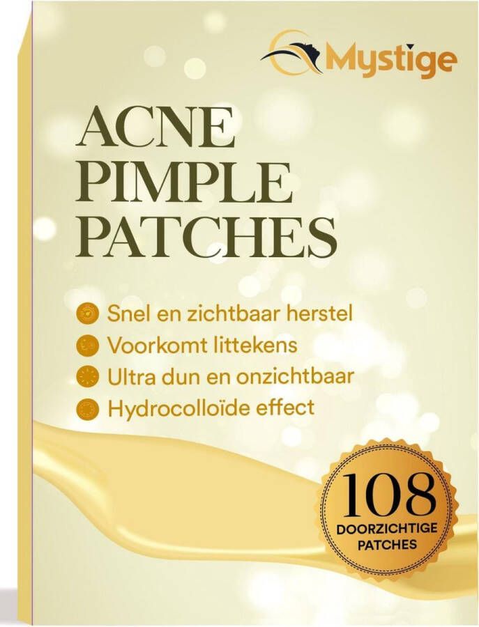 Mystige Pimple Patch 108 ST Acne Patch Puisten Verwijderaar Pimple Patches Acne Pleister Puistjes Verwijderen