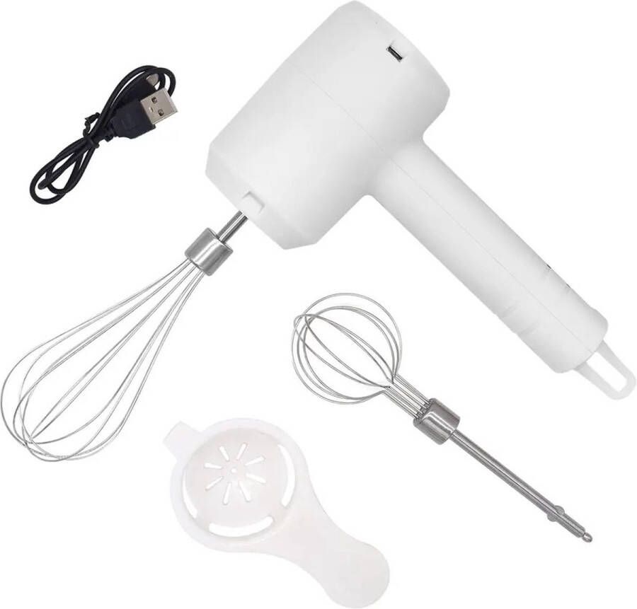 MYVIT Handmixer Elektrisch Ei klopper Melkklopper Taart Met Accessoires Staafmixer Handmixer Keukenmixer Mixer Handmixer Elektrische Mixer Mini Garde Draadloze Mixer Oplaadbaar 3 Snelheden