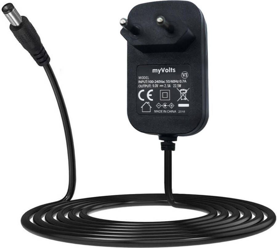 MyVolts Power Splitter Cable Volca black incl. 9V PSU Voedingseenheid voor keyboards