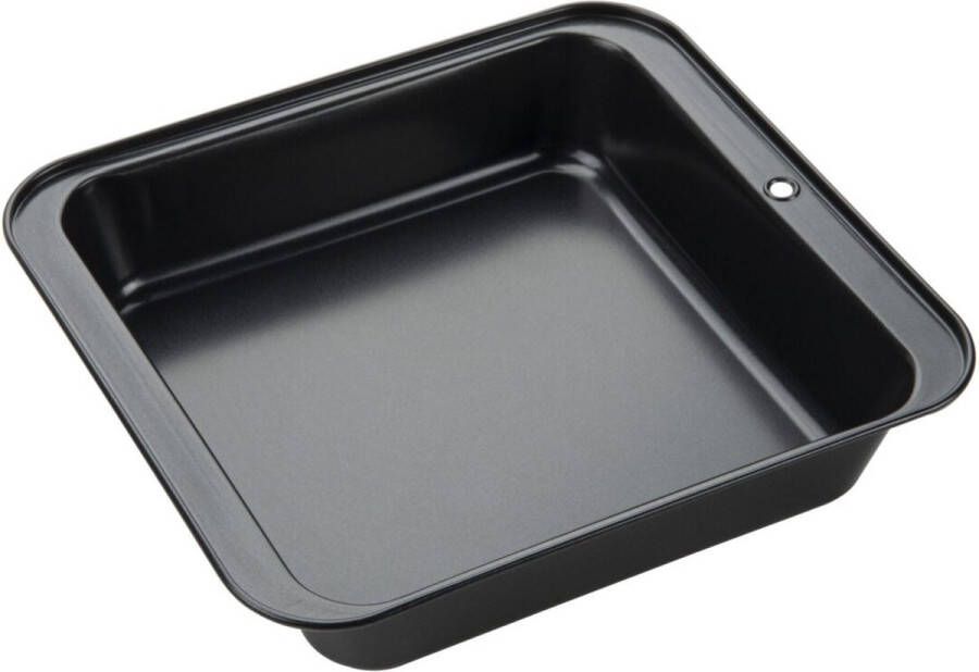 MYWAY Vierkante cakevorm met antiaanbaklaag 20 x 20 cm Ovenbestendig