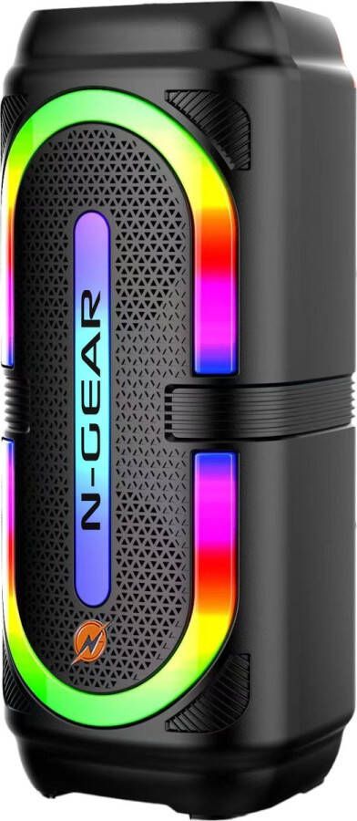 N-GEAR LGP24C Draadloze Bluetooth Party Speaker Karaoke Set Met 1 Microfoon & Discoverlichting