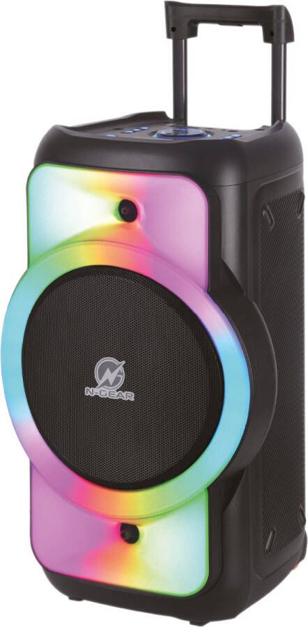 N-Gear The Flash Juke 12 Bluetooth Speaker Karaokeset Partybox met Microfoon Zwart