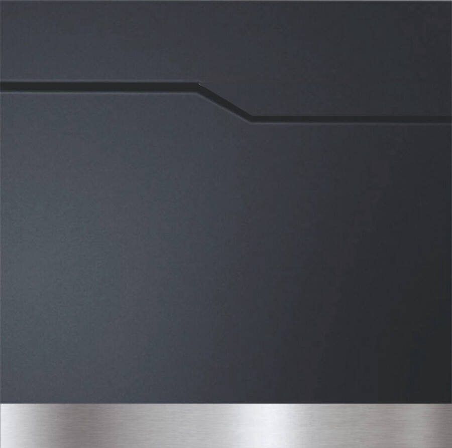 Naambordjekopen.nl BR1B3 Brievenbus antraciet met rvs 37x37x8.5cm
