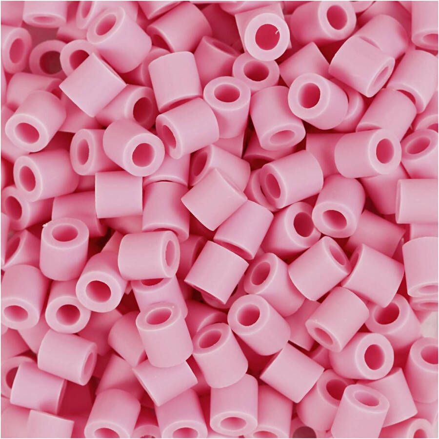 Nabbi BioBeads van roze afm 5x5 mm gatgrootte 2.5 mm medium 1000 stuk 1 doos